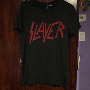 Distressed Slayer Band Shirt